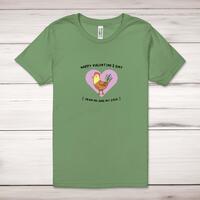 Happy Valentine's Day From Me Adult T-Shirt