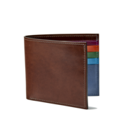 Bifold Wallet Multi Stripe - Ebony Handpainted