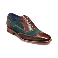 Spencer - Walnut Calf / Green Suede, 10