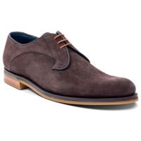 Derby - Bitta Choc Suede, 9.5 / G / 7mm Rubber sole