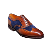 Cambridge - Brown Calf / Navy Suede, 13.5