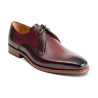 Oscar - Burgundy Hand Patina, 10.5 / F / 7mm Leather / Rubber Sole