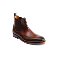 Mersey - Brown Hand Patina, 14 / F / 7mm Leather / Rubber Sole