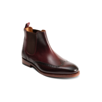 Mersey - Burgundy Hand Patina, 5.5 / F / 7mm Leather / Rubber Sole