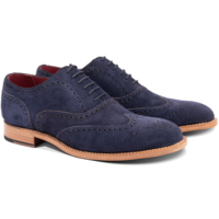 Brando 2 - Navy Suede Cola Punch, 14 / G / 7mm Leather Sole