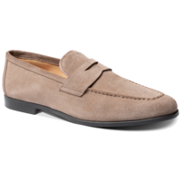 Capri - Taupe Suede, 10.5 / F / Rubber Sole