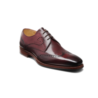 George - Burgundy Hand Patina, 10.5 / F / 7mm Leather / Rubber Sole