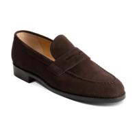 Braunton - Dark Brown Suede, 14 / F / 7mm Leather Sole