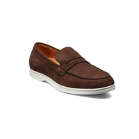 Santiago - Coffee Suede White Sole, 39.5 / F / Rubber Sole