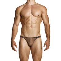 Modus Vivendi Abstract Net Low Cut Brief - Brown
