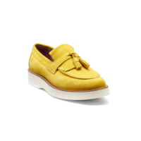 Abbie - Yellow Suede, 4.5 / D / Rubber Sole