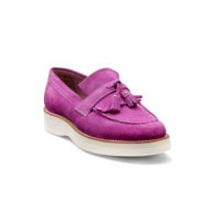 Abbie - Fuchsia Suede, 6.5 / D / Rubber Sole