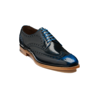 Thompson - Navy Blue Polish, 9 / G / 7mm Leather Sole