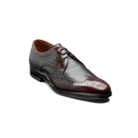 Salcombe – Burgundy Hi-Shine / Black Deer Skin, 11 / G / Rubber Sole