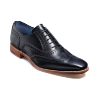 Spencer - Black / Walnut Hand Painted (Sample), 9 / G / 7mm Leather Sole